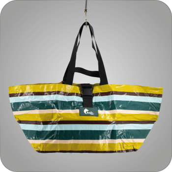 Large all-purpose bag, giant bag, shopping bag, diaper bag, beach bag, reusable, stable, approx. 40 x 60 cm, lockable